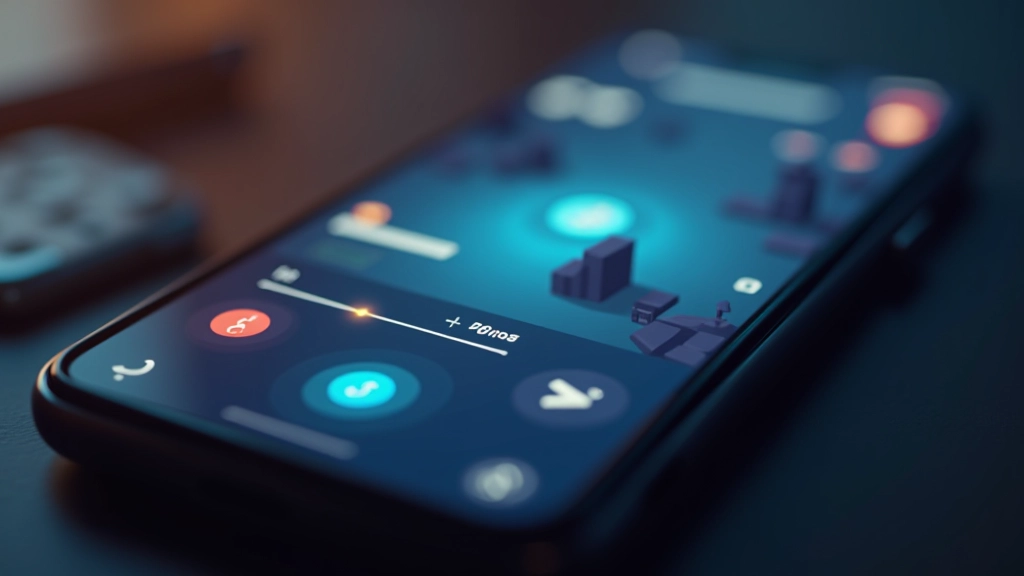 Mobile phone screen showing properly sized touch buttons with adequate spacing and visual feedback indicators