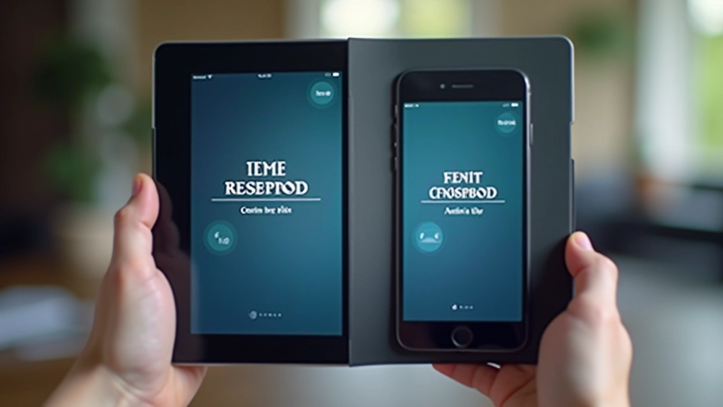 Comparison showing readable game text on mobile versus unreadable small text examples on different screen sizes